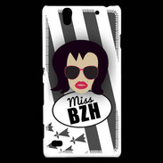 Coque Sony Xperia C4 Miss Bretagne Brune
