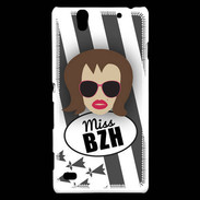 Coque Sony Xperia C4 Miss Bretagne Chatain