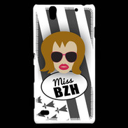 Coque Sony Xperia C4 Miss Bretagne Rousse