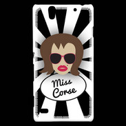 Coque Sony Xperia C4 Miss Corse Chatain