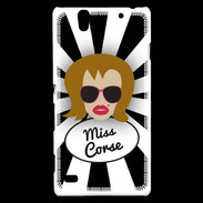 Coque Sony Xperia C4 Miss Corse Rousse