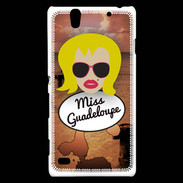 Coque Sony Xperia C4 Miss Guadeloupe Blonde