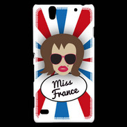Coque Sony Xperia C4 Miss France Chatain