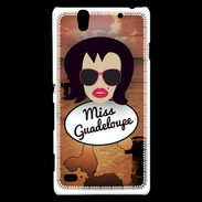 Coque Sony Xperia C4 Miss Guadeloupe Brune