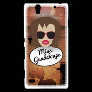 Coque Sony Xperia C4 Miss Guadeloupe Chatain