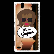 Coque Sony Xperia C4 Miss Guyane Black