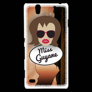 Coque Sony Xperia C4 Miss Guyane Chatain