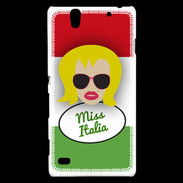 Coque Sony Xperia C4 Miss Italie Blonde