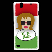 Coque Sony Xperia C4 Miss Italie Rousse