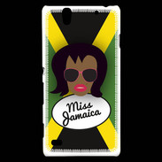Coque Sony Xperia C4 Miss Jamaica Black