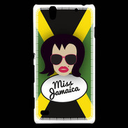 Coque Sony Xperia C4 Miss Jamaica Brune