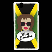 Coque Sony Xperia C4 Miss Jamaica Chatain