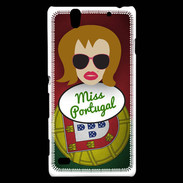 Coque Sony Xperia C4 Miss Portugal Rousse