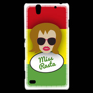Coque Sony Xperia C4 Miss Rasta Rousse