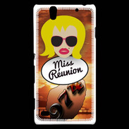 Coque Sony Xperia C4 Miss Réunion Blonde