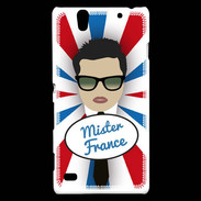 Coque Sony Xperia C4 Mister France Brun
