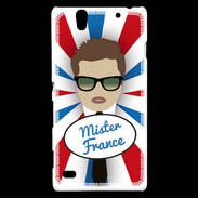 Coque Sony Xperia C4 Mister France Chatain