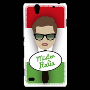 Coque Sony Xperia C4 Mister Italie Chatain