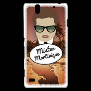 Coque Sony Xperia C4 Mister Martinique Chatain