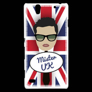 Coque Sony Xperia C4 Mister UK Brun