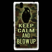 Coque Sony Xperia C4 Keep Calm and Grenade Camouflage