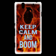 Coque Sony Xperia C4 Keep Calm and Grenade