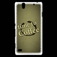 Coque Sony Xperia C4 Coffee Time ZG