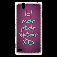 Coque Sony Xperia C4 LOL MDR Rose ZG