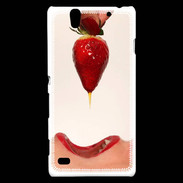 Coque Sony Xperia C4 Plaisir et fraise PR20