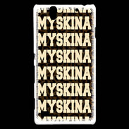 Coque Sony Xperia C4 Myskina Léopard
