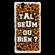 Coque Sony Xperia C4 Ta l'seum ou bien Léopard