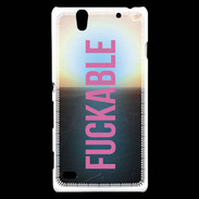 Coque Sony Xperia C4 Fuckable Rose ZG