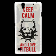 Coque Sony Xperia C4 Keep calm pitbull 1 ZG
