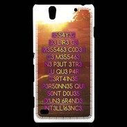 Coque Sony Xperia C4 Message codé ZG
