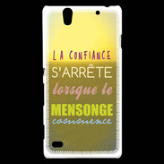 Coque Sony Xperia C4 Confiance et mensonge ZG