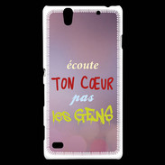 Coque Sony Xperia C4 Coeur gens ZG