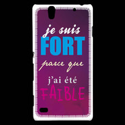 Coque Sony Xperia C4 Fort et faible ZG