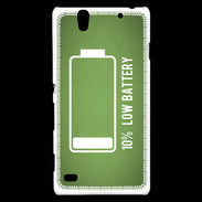 Coque Sony Xperia C4 Low Battery vert ZG