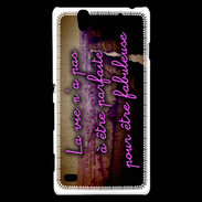 Coque Sony Xperia C4 Vie Parfaite ZG