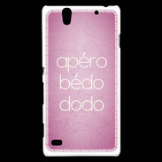 Coque Sony Xperia C4 Apéro bédo dodo Rose ZG