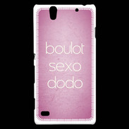 Coque Sony Xperia C4 Boulot Sexo Dodo Rose ZG