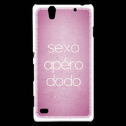 Coque Sony Xperia C4 Sexo Apéro Dodo rose ZG