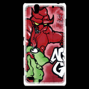 Coque Sony Xperia C4 Enfer graffiti PB