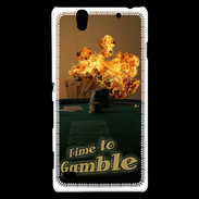 Coque Sony Xperia C4 Poker flamme
