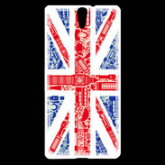 Coque Sony Xperia C5 Angleterre sur Drapeau 1