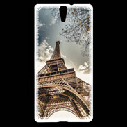 Coque Sony Xperia C5 Tour Eiffel vue d'en bas