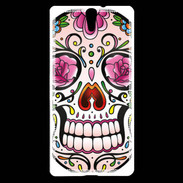 Coque Sony Xperia C5 Tête de mort design et coloré