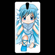 Coque Sony Xperia C5 Chibi style illustration of a Super Heroine