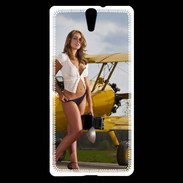 Coque Sony Xperia C5 Avion sexy