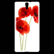 Coque Sony Xperia C5 Coquelicots en peinture 150